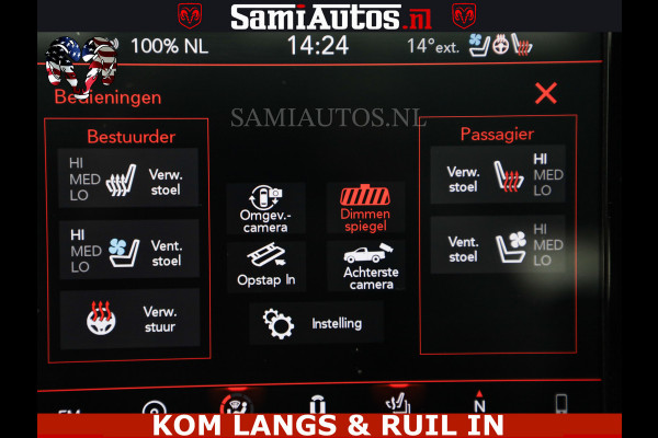Dodge Ram MEGA VOL 5.7 V8 HEMI 402 PK | LUCHTVERING | ADAPTIVE CRUISE | PANODAK | 360 CAMERA | OPEN UITLAAT KLEP | CREW CAB | DUBBELE CABINE | 5 PERSOONS | DC |