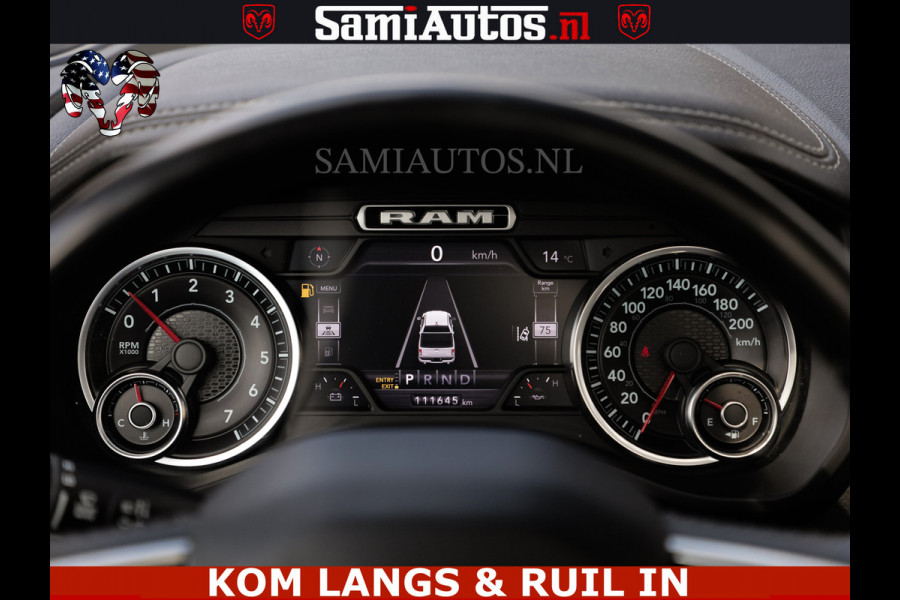 Dodge Ram MEGA VOL 5.7 V8 HEMI 402 PK | LUCHTVERING | ADAPTIVE CRUISE | PANODAK | 360 CAMERA | OPEN UITLAAT KLEP | CREW CAB | DUBBELE CABINE | 5 PERSOONS | DC |