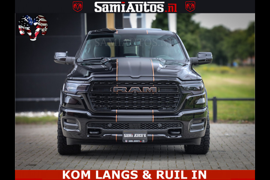Dodge Ram LIMITED SPORT H.O 540HP 706Nm | Massage + Full Option | De Meest Luxe en Volle Pick-Up in zijn Klasse | Comfortabele Dubbele Cabine met Royale 5 Zitplaatsen | BPM vrij | Nu Leverbaar uit Voorraad | Voorraad Nr 2355 - 5149