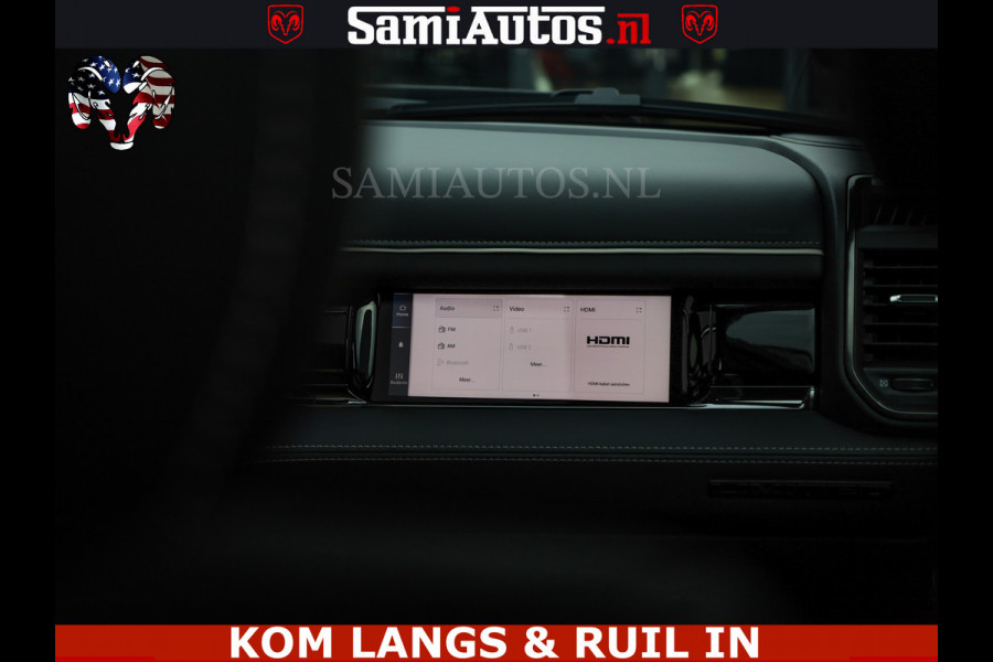 Dodge Ram LIMITED SPORT H.O 540HP 706Nm | Massage + Full Option | De Meest Luxe en Volle Pick-Up in zijn Klasse | Comfortabele Dubbele Cabine met Royale 5 Zitplaatsen | BPM vrij | Nu Leverbaar uit Voorraad | Voorraad Nr 2355 - 5149
