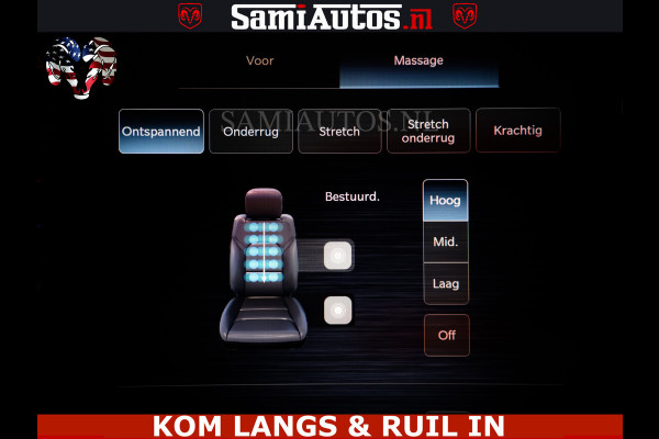 Dodge Ram LIMITED SPORT H.O 540HP 706Nm | Massage + Full Option | De Meest Luxe en Volle Pick-Up in zijn Klasse | Comfortabele Dubbele Cabine met Royale 5 Zitplaatsen | BPM vrij | Nu Leverbaar uit Voorraad | Voorraad Nr 2355 - 5149