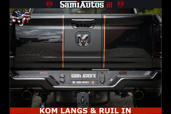 Dodge Ram LIMITED SPORT H.O 540HP 706Nm | Massage + Full Option | De Meest Luxe en Volle Pick-Up in zijn Klasse | Comfortabele Dubbele Cabine met Royale 5 Zitplaatsen | BPM vrij | Nu Leverbaar uit Voorraad | Voorraad Nr 2355 - 5149