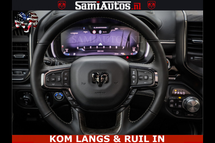 Dodge Ram LIMITED SPORT H.O 540HP 706Nm | Massage + Full Option | De Meest Luxe en Volle Pick-Up in zijn Klasse | Comfortabele Dubbele Cabine met Royale 5 Zitplaatsen | BPM vrij | Nu Leverbaar uit Voorraad | Voorraad Nr 2355 - 5149