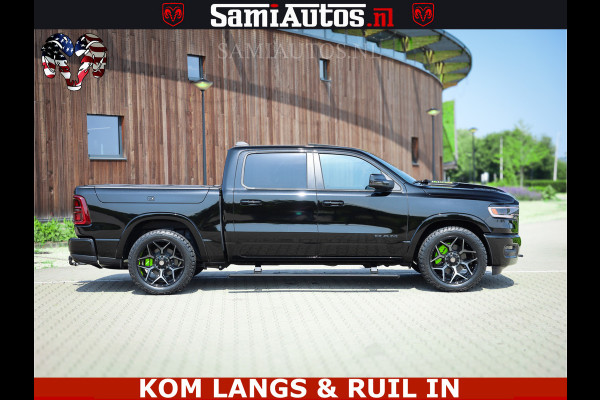 Dodge Ram Limited Night High Output 540HP 706Nm | Massage + Full Option | De Meest Luxe en Volle Pick-Up in zijn Klasse | Comfortabele Dubbele Cabine met Royale 5 Zitplaatsen | BPM vrij | Nu Leverbaar uit Voorraad | Voorraad Nr 2300 - 7689