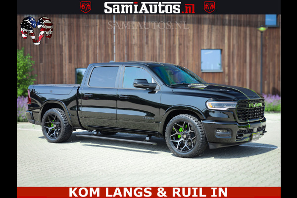 Dodge Ram Limited Night High Output 540HP 706Nm | Massage + Full Option | De Meest Luxe en Volle Pick-Up in zijn Klasse | Comfortabele Dubbele Cabine met Royale 5 Zitplaatsen | BPM vrij | Nu Leverbaar uit Voorraad | Voorraad Nr 2300 - 7689