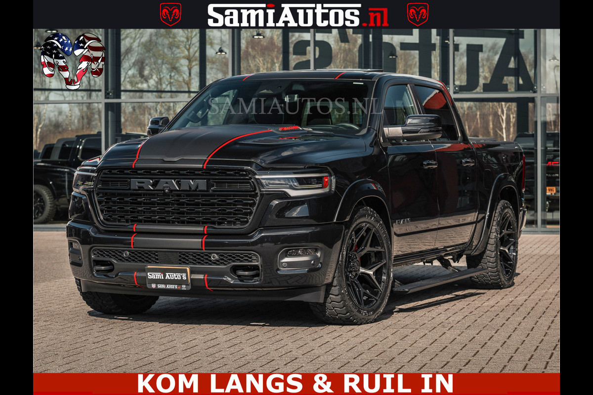 Dodge Ram HULK Pack | Limited Night H.O 540HP 706Nm | Massage + Full Option | De Meest Luxe en Volle Pick-Up in zijn Klasse | Hulk Pack is Comfortabele Dubbele Cabine met Royale 5 Zitplaatsen | BPM vrij | Nu Leverbaar uit Voorraad | Voorraad Nr 2353 - 5412