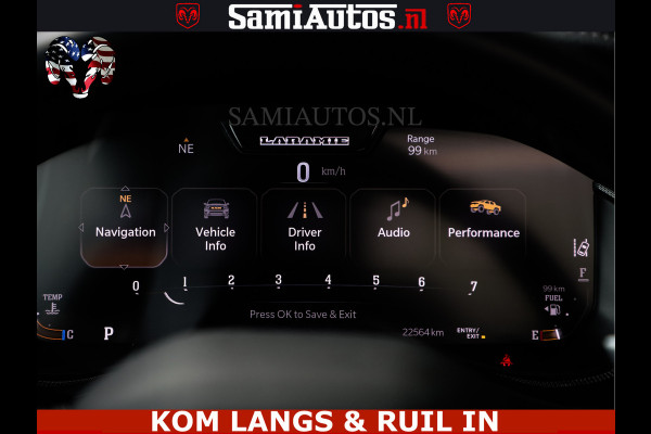 Dodge Ram GT EDITION | TRX PACK | 5.7 V8 HEMI | BRONZE LINE | LUCHT VERING | VITUAL | ADAPTIVE CRUISE | PANORAMADAK | MEGA DIK | Comfortabele Dubbele Cabine met Royale 5 Zitplaatsen | DC |