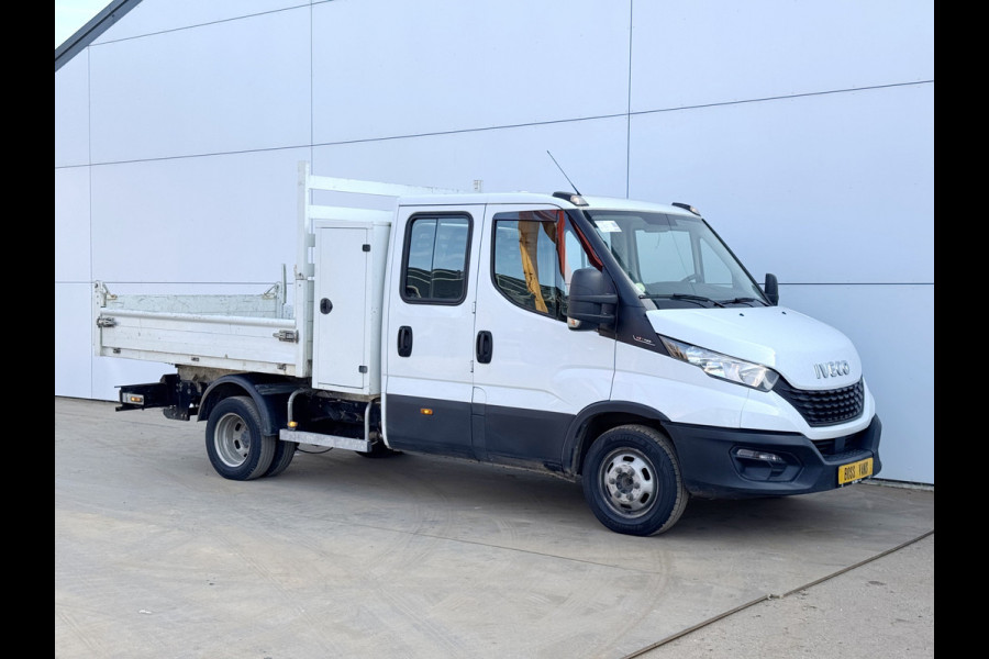 Iveco Daily 35C14 2.3 Kipper Dubbele Cabine Dubbellucht 3,5t Trekhaak 6 Stoelen Airco Cruise Control Benne Tipper
