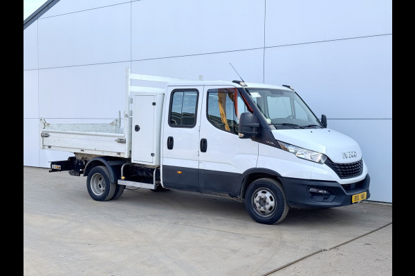 Iveco Daily 35C14 2.3 Kipper Dubbele Cabine Dubbellucht 3,5t Trekhaak 6 Stoelen Airco Cruise Control Benne Tipper