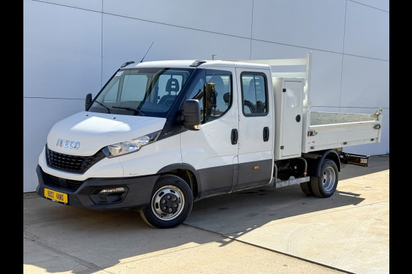 Iveco Daily 35C14 2.3 Kipper Dubbele Cabine Dubbellucht 3,5t Trekhaak 6 Stoelen Airco Cruise Control Benne Tipper