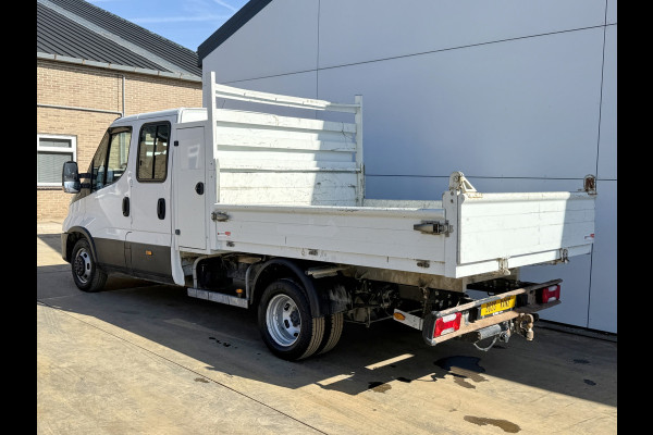 Iveco Daily 35C14 2.3 Kipper Dubbele Cabine Dubbellucht 3,5t Trekhaak 6 Stoelen Airco Cruise Control Benne Tipper