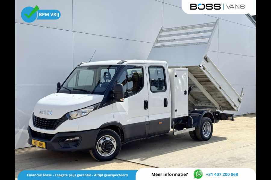 Iveco Daily 35C14 2.3 Kipper Dubbele Cabine Dubbellucht 3,5t Trekhaak 6 Stoelen Airco Cruise Control Benne Tipper