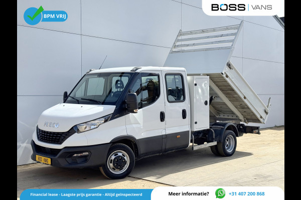 Iveco Daily 35C14 2.3 Kipper Dubbele Cabine Dubbellucht 3,5t Trekhaak 6 Stoelen Airco Cruise Control Benne Tipper