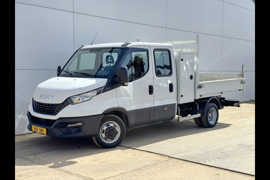Iveco Daily 35C14 2.3 Kipper Dubbele Cabine Dubbellucht 3,5t Trekhaak 6 Stoelen Airco Cruise Control Benne Tipper