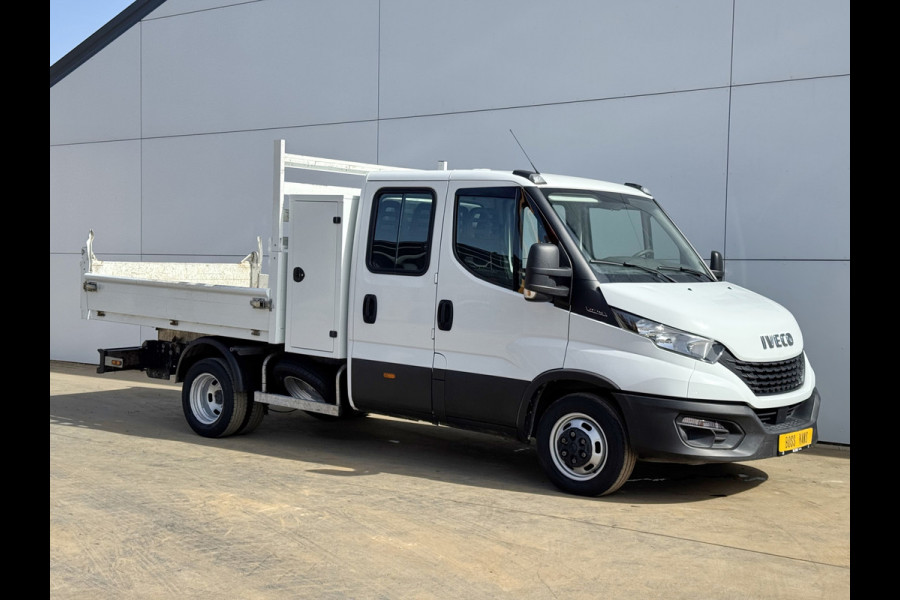 Iveco Daily 35C14 2.3 Kipper Dubbele Cabine Dubbellucht 3,5t Trekhaak 6 Stoelen Airco Cruise Control Benne Tipper