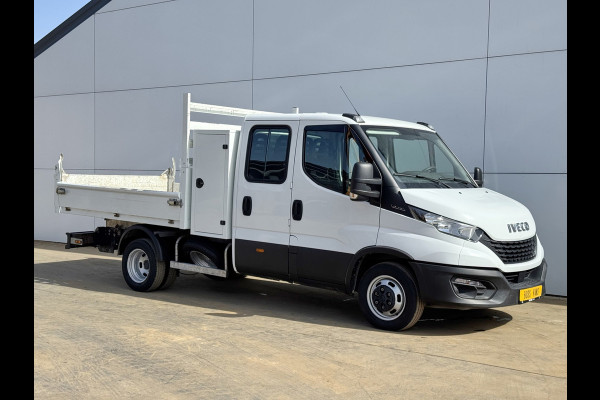 Iveco Daily 35C14 2.3 Kipper Dubbele Cabine Dubbellucht 3,5t Trekhaak 6 Stoelen Airco Cruise Control Benne Tipper
