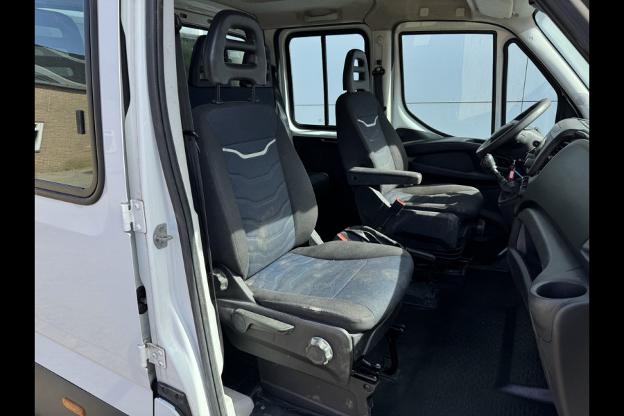 Iveco Daily 35C14 2.3 Kipper Dubbele Cabine Dubbellucht 3,5t Trekhaak 6 Stoelen Airco Cruise Control Benne Tipper