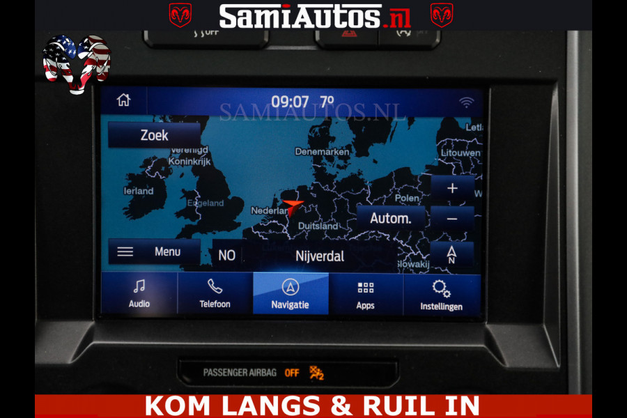 Dodge Ram FORD F150 5.0 V8 4X4 | MAT OLIVE GREEN | BIJTELLING VRIJ | ZEER DIK | CAMERA | 3500KG | PANORAMA | LEDER | GO RHINO ROLLBAR | CRUISE CONTROL | PRINS LPG | BAKFLIP COVER | Deze pick-up is leverbaar met zowel een groot rijbewijs (C) als een klein rijbewijs (B). Laat ons weten wat jouw voorkeur is.