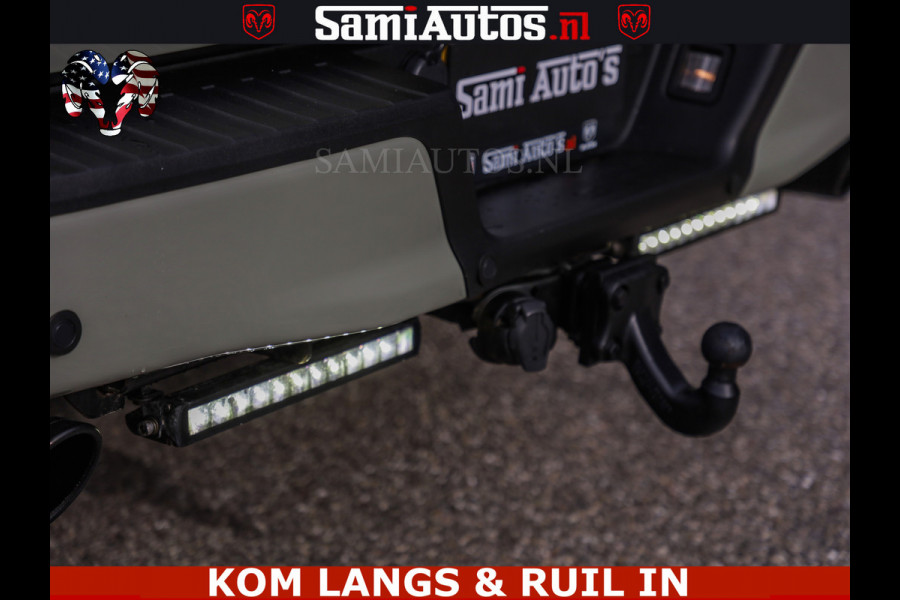 Dodge Ram FORD F150 5.0 V8 4X4 | MAT OLIVE GREEN | BIJTELLING VRIJ | ZEER DIK | CAMERA | 3500KG | PANORAMA | LEDER | GO RHINO ROLLBAR | CRUISE CONTROL | PRINS LPG | BAKFLIP COVER | Deze pick-up is leverbaar met zowel een groot rijbewijs (C) als een klein rijbewijs (B). Laat ons weten wat jouw voorkeur is.