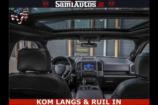 Dodge Ram FORD F150 5.0 V8 4X4 | MAT OLIVE GREEN | BIJTELLING VRIJ | ZEER DIK | CAMERA | 3500KG | PANORAMA | LEDER | GO RHINO ROLLBAR | CRUISE CONTROL | PRINS LPG | BAKFLIP COVER | Deze pick-up is leverbaar met zowel een groot rijbewijs (C) als een klein rijbewijs (B). Laat ons weten wat jouw voorkeur is.