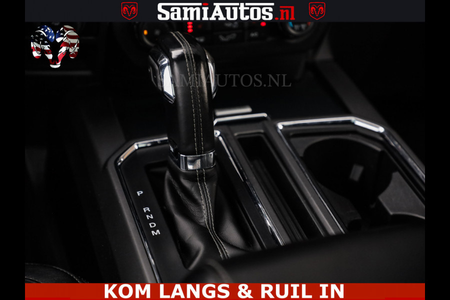 Dodge Ram FORD F150 5.0 V8 4X4 | MAT OLIVE GREEN | BIJTELLING VRIJ | ZEER DIK | CAMERA | 3500KG | PANORAMA | LEDER | GO RHINO ROLLBAR | CRUISE CONTROL | PRINS LPG | BAKFLIP COVER | Deze pick-up is leverbaar met zowel een groot rijbewijs (C) als een klein rijbewijs (B). Laat ons weten wat jouw voorkeur is.