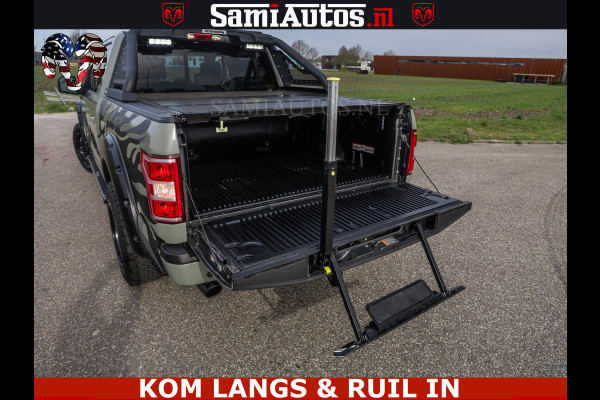 Dodge Ram FORD F150 5.0 V8 4X4 | MAT OLIVE GREEN | BIJTELLING VRIJ | ZEER DIK | CAMERA | 3500KG | PANORAMA | LEDER | GO RHINO ROLLBAR | CRUISE CONTROL | PRINS LPG | BAKFLIP COVER | Deze pick-up is leverbaar met zowel een groot rijbewijs (C) als een klein rijbewijs (B). Laat ons weten wat jouw voorkeur is.