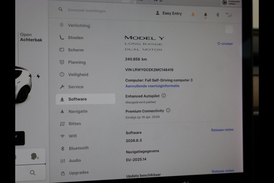 Tesla Model Y LONG RANGE AWD 75 KWH 351 PK + ENHANCED AUTOPILOT | 20 INCH LMV