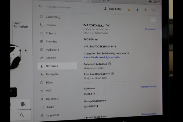 Tesla Model Y LONG RANGE AWD 75 KWH 351 PK + ENHANCED AUTOPILOT | 20 INCH LMV