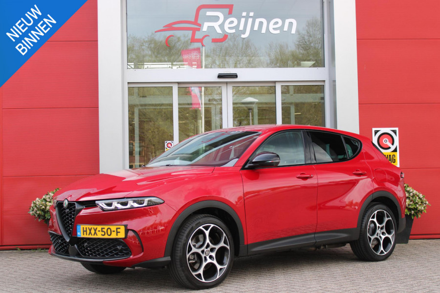 Alfa Romeo Tonale 1.3T PHEV 280pk Edizione Business | HARMAN/KARDON PREMIUM AUDIO | PREMIUM PACK: LEDEREN BEKLEDING/GEVENTILEERDE VOORSTOELEN/4-VOUDIG ELEKTRISCH VERSTELBARE LENDESTEUN VOORSTOELEN | WINTERPACK: STOEL/STUUR VERWARMING | TECHNOLOGY PACK: PARKEERWAARSCHUWING VOOR EN ACHTER/360° CAMERA/AUTOMATISCH INPARKEREN/ AUTONOMOUS DRIVING LEVEL 2: ADAPTIVE CRUISE CONTROL/LANE CENTERING ASSIST/TRAFFIC JAM ASSIST DODEHOEK DETECTIE AUTOMATISCH DIMMENDE BUITENSPIEGELS | DRAADLOZE TELEFOONLADER | FULL LED MATRIX KOPLAMPEN | DUAL STAGE VALVE: ACTIEVE DEMPING | KEYLESS ENTRY/START | 1MM 19''