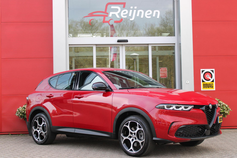 Alfa Romeo Tonale 1.3T PHEV 280pk Edizione Business | HARMAN/KARDON PREMIUM AUDIO | PREMIUM PACK: LEDEREN BEKLEDING/GEVENTILEERDE VOORSTOELEN/4-VOUDIG ELEKTRISCH VERSTELBARE LENDESTEUN VOORSTOELEN | WINTERPACK: STOEL/STUUR VERWARMING | TECHNOLOGY PACK: PARKEERWAARSCHUWING VOOR EN ACHTER/360° CAMERA/AUTOMATISCH INPARKEREN/ AUTONOMOUS DRIVING LEVEL 2: ADAPTIVE CRUISE CONTROL/LANE CENTERING ASSIST/TRAFFIC JAM ASSIST DODEHOEK DETECTIE AUTOMATISCH DIMMENDE BUITENSPIEGELS | DRAADLOZE TELEFOONLADER | FULL LED MATRIX KOPLAMPEN | DUAL STAGE VALVE: ACTIEVE DEMPING | KEYLESS ENTRY/START | 1MM 19''