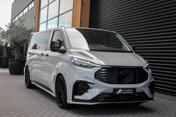 Ford Transit Custom 320 2.0 TDCI L2H1 MSRT DC DUBBEL CABINE MEGA LAGE BIJTELLING / KUIPSTOELEN / DIRECT RIJDEN / NAVIGATIE /GREY