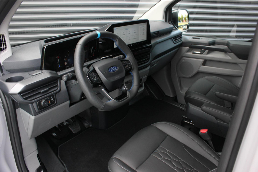 Ford Transit Custom 320 2.0 TDCI L2H1 MSRT DC DUBBEL CABINE MEGA LAGE BIJTELLING / KUIPSTOELEN / DIRECT RIJDEN / NAVIGATIE /GREY