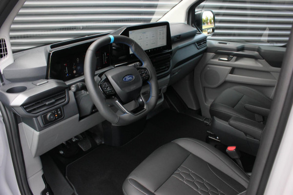 Ford Transit Custom 320 2.0 TDCI L2H1 MSRT DC DUBBEL CABINE MEGA LAGE BIJTELLING / KUIPSTOELEN / DIRECT RIJDEN / NAVIGATIE /GREY
