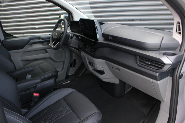Ford Transit Custom 320 2.0 TDCI L2H1 MSRT DC DUBBEL CABINE MEGA LAGE BIJTELLING / KUIPSTOELEN / DIRECT RIJDEN / NAVIGATIE /GREY