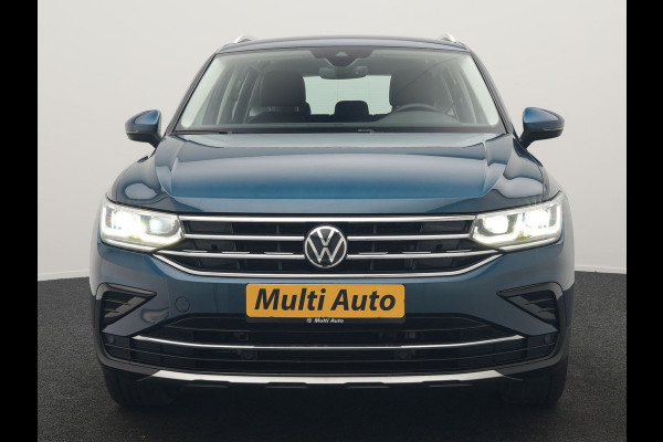 Volkswagen Tiguan 1.4 TSI eHybrid Elegance PHEV 245pk Dealer O.H. | Trekhaak Af Fabriek | Adaptive Cruise | IQ Light | Camera | Lederen Comfortzetels Memory & Verwarmd | Sfeerverlichting | Apple Carplay | Stuur Verwarmd | Navigatie | DAB | Plug In Hybrid |