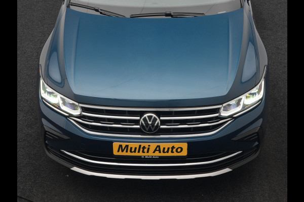Volkswagen Tiguan 1.4 TSI eHybrid Elegance PHEV 245pk Dealer O.H. | Trekhaak Af Fabriek | Adaptive Cruise | IQ Light | Camera | Lederen Comfortzetels Memory & Verwarmd | Sfeerverlichting | Apple Carplay | Stuur Verwarmd | Navigatie | DAB | Plug In Hybrid |