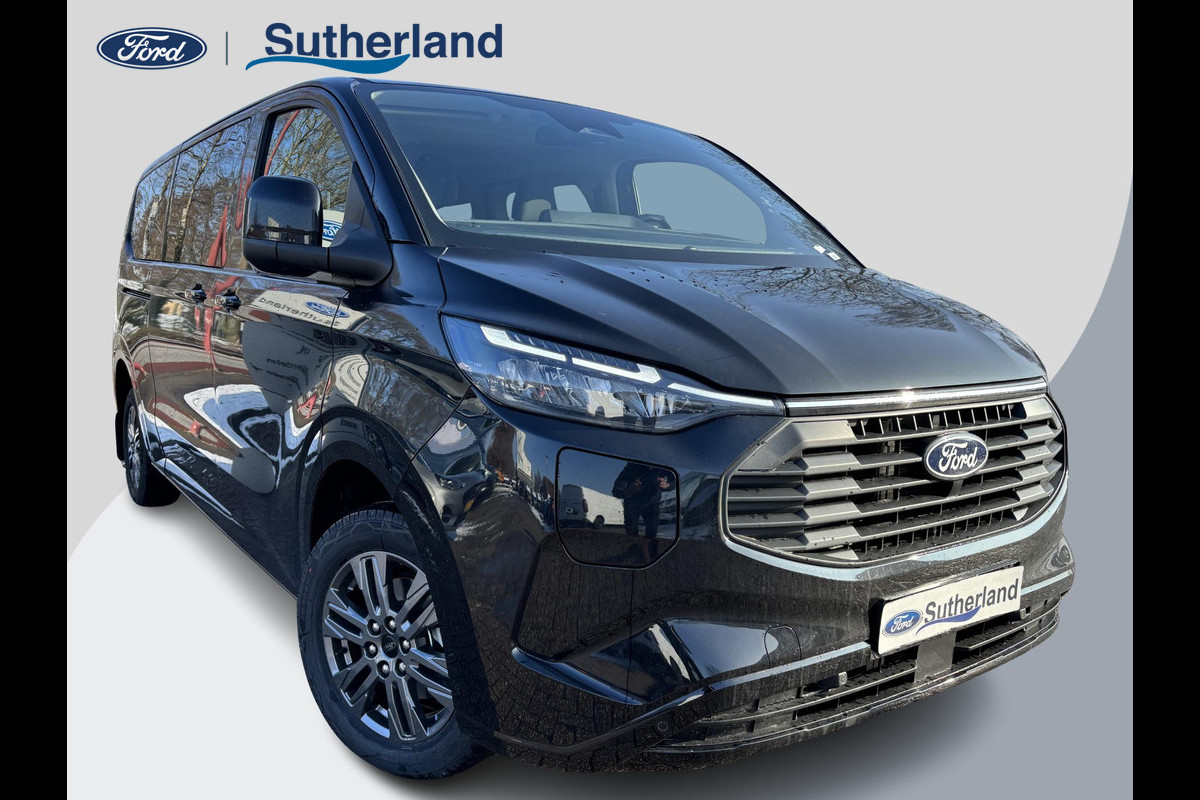 Ford Transit Custom 340 2.5 PHEV L2H1 Limited | 233pk | Kombi | Incl. BTW/BPM | 162 | Dubbele zijschuifdeur | Privacy Glass | Inklapbare trekhaak | 17 inch lichtmetalen velgen | Driver Assistance Pack Premium | Verwarmbaar stuurwiel