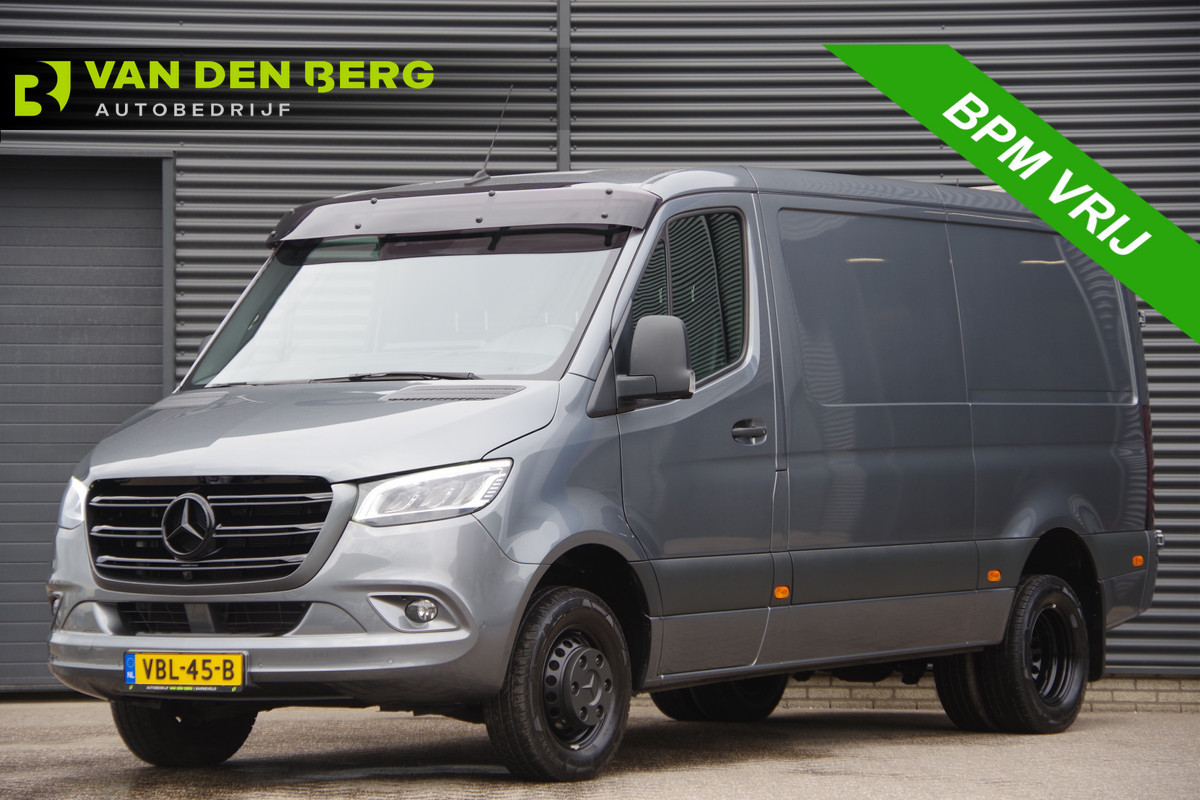 Mercedes-Benz Sprinter 519 3.0 CDI V6 L2H1 N1, AUT. LED, LEDER, DUBBELLUCHT, STOELVERWARMING, ELEKTR. SCHUIFDEUR, MBUX 10'', CAMERA, NAVI, CRUISE, CLIM