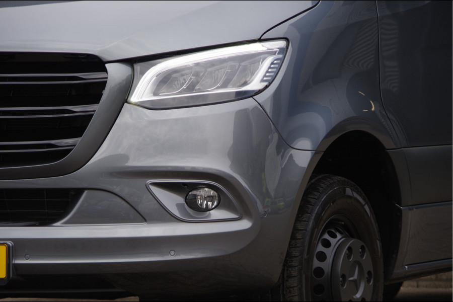 Mercedes-Benz Sprinter 519 3.0 CDI V6 L2H1 N1, AUT. LED, LEDER, DUBBELLUCHT, STOELVERWARMING, ELEKTR. SCHUIFDEUR, MBUX 10'', CAMERA, NAVI, CRUISE, CLIM