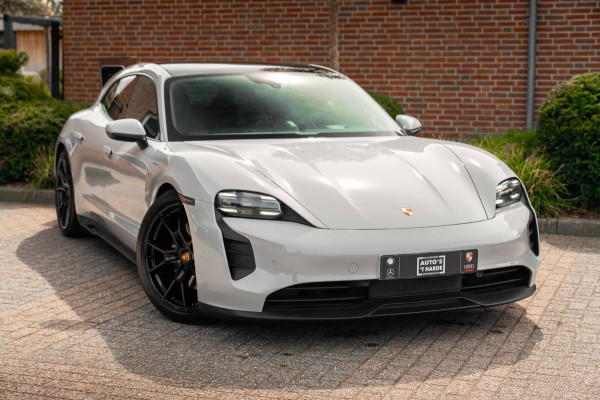Porsche Taycan Sport Turismo | Krijt grijs | Pano | Sport design | Luchtvering | 21'' GTS