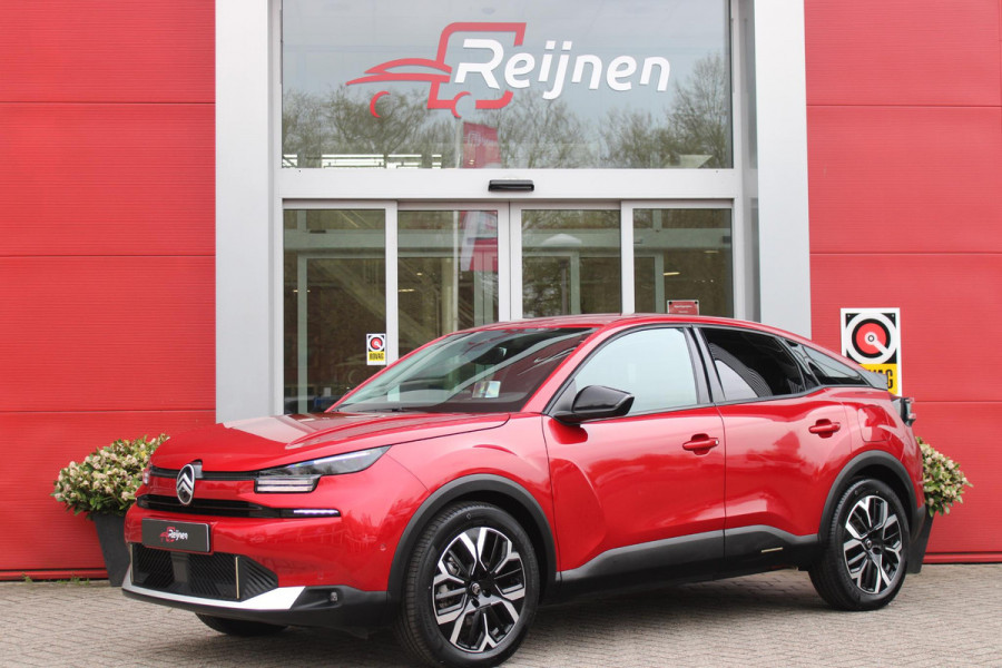 Citroën C4 C4 1.2 HYbrid 145PK MAX | HEAD UP DISPLAY | CAMERA VOOR + ACHTER | NAVIGATIE | DRAADLOZE TELEFOONLADER | FULL LED KOPLAMPEN | DRAADLOZE APPLE CARPLAY/ANDROID AUTO | 18" LICHTMETALEN VELGEN | ADAPTIVE CRUISE CONTROL | CLIMATE CONTROL | LEDEREN BEKLEDING | DAB+ RADIO | KEYLESS ENTRY/START |