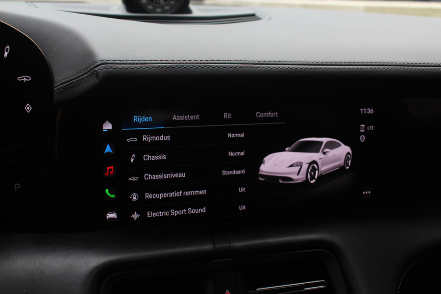 Porsche Taycan Performance 84 kWh / Panoramadak / 360Camera / Luchtvering / Sportchrono / 21'' / Bose / Keyless / Adaptieve Stoelen / Stuur+Stoelverwarming / Dodehoek / DAB / ACC