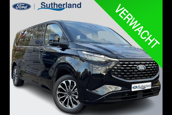 Ford Transit Custom Tourneo 340 2.5 PHEV L2H1 Titanium X 233pk | 16-weg elek. AGR-stoel | Handsfree elektrische dubbele zijschuifdeuren | Panoramadak | 15 B&O speaker | Inklapbare trekhaak | Verwarmbaar stuurwiel | Verwarmbare en elektrisch verstelbare stoelen tweede zitrij | Draadloos opladen