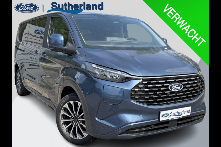 Ford Transit Custom Tourneo 340 2.5 PHEV L2H1 Titanium X 233pk | 16-weg elek. AGR-stoel | Handsfree elektrische dubbele zijschuifdeuren | Panoramadak | 15 B&O speaker | Inklapbare trekhaak | Verwarmbaar stuurwiel | Verwarmbare en elektrisch verstelbare stoelen tweede zitrij | Draadloos opladen