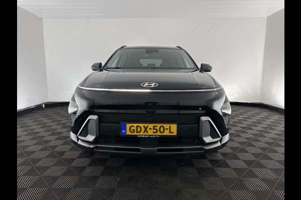 Hyundai Kona 1.6 GDI HEV Premium (INCL-BTW) Aut.*LEATHER | FULL-LED | NAVI-FULLMAP | DAB | ADAPTIVE-CRUISE | KEYLESS | TOPVIEW | BLINDSPOT | LANE-ASSIST | DIGI-COCKPIT | HEATED/COOLED-COMFORTSEATS | MEMORY-PACK | 18''ALU*