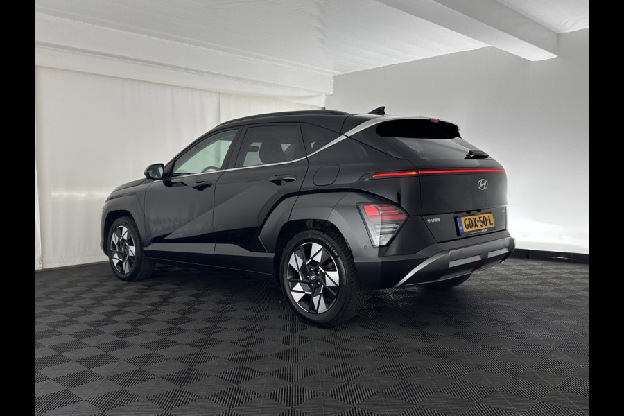 Hyundai Kona 1.6 GDI HEV Premium (INCL-BTW) Aut.*LEATHER | FULL-LED | NAVI-FULLMAP | DAB | ADAPTIVE-CRUISE | KEYLESS | TOPVIEW | BLINDSPOT | LANE-ASSIST | DIGI-COCKPIT | HEATED/COOLED-COMFORTSEATS | MEMORY-PACK | 18''ALU*