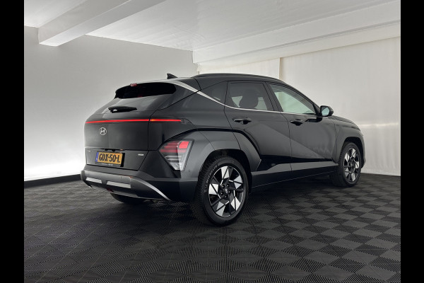 Hyundai Kona 1.6 GDI HEV Premium (INCL-BTW) Aut.*LEATHER | FULL-LED | NAVI-FULLMAP | DAB | ADAPTIVE-CRUISE | KEYLESS | TOPVIEW | BLINDSPOT | LANE-ASSIST | DIGI-COCKPIT | HEATED/COOLED-COMFORTSEATS | MEMORY-PACK | 18''ALU*