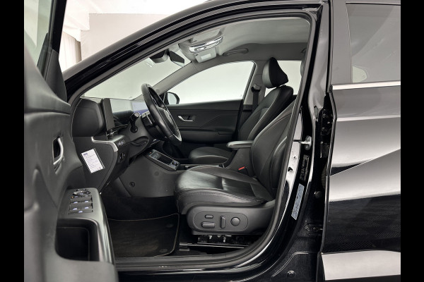 Hyundai Kona 1.6 GDI HEV Premium (INCL-BTW) Aut.*LEATHER | FULL-LED | NAVI-FULLMAP | DAB | ADAPTIVE-CRUISE | KEYLESS | TOPVIEW | BLINDSPOT | LANE-ASSIST | DIGI-COCKPIT | HEATED/COOLED-COMFORTSEATS | MEMORY-PACK | 18''ALU*