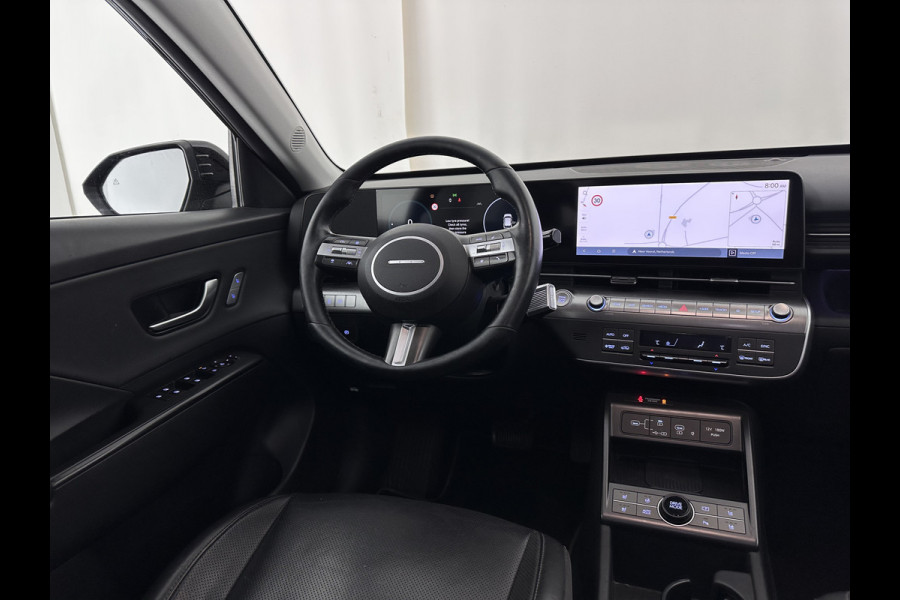 Hyundai Kona 1.6 GDI HEV Premium (INCL-BTW) Aut.*LEATHER | FULL-LED | NAVI-FULLMAP | DAB | ADAPTIVE-CRUISE | KEYLESS | TOPVIEW | BLINDSPOT | LANE-ASSIST | DIGI-COCKPIT | HEATED/COOLED-COMFORTSEATS | MEMORY-PACK | 18''ALU*