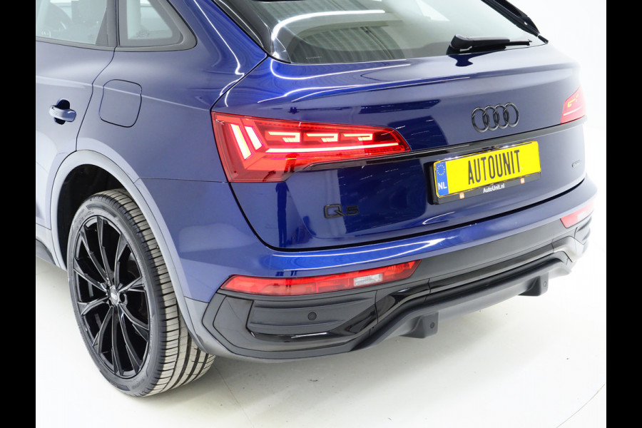 Audi Q5 Sportback 50 TFSI e Full Black | Panoramadak | Trekhaak | Leder | Camera | Memory | Keyless | Adaptive Cruise | Carplay